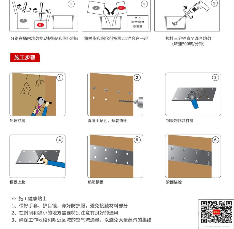 包钢绥中粘钢加固施工过程